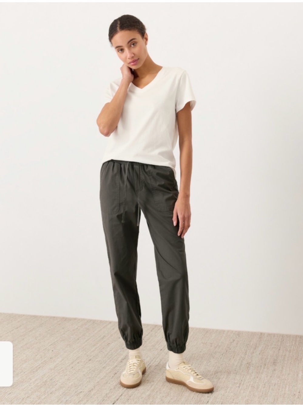 Pact organic stretch poplin jogger M (NWOT)
